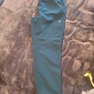 Figs Dark Green Scrub Pants